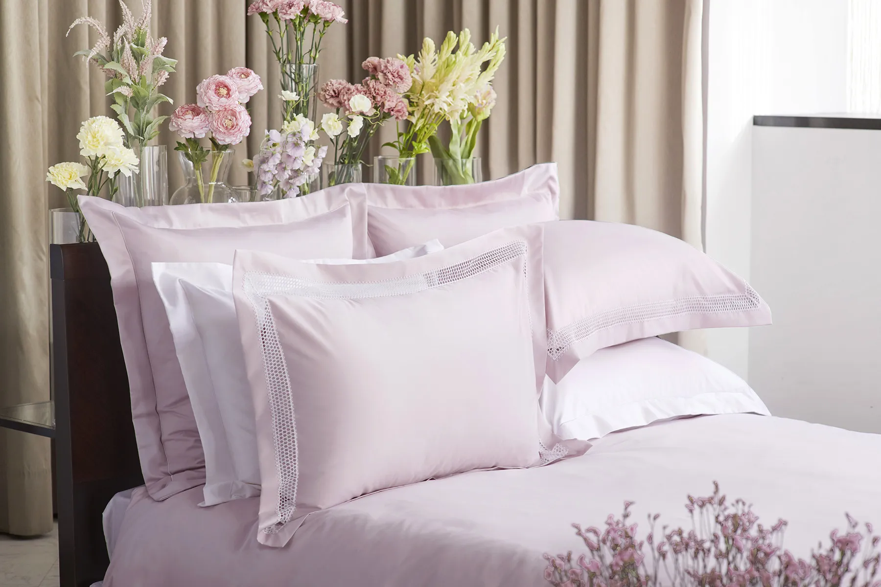 シングル | ボックスシーツ1枚 | 掛け布団カバー1枚 | 包み型スタンダード枕カバー2枚 |400TC ハニカム 