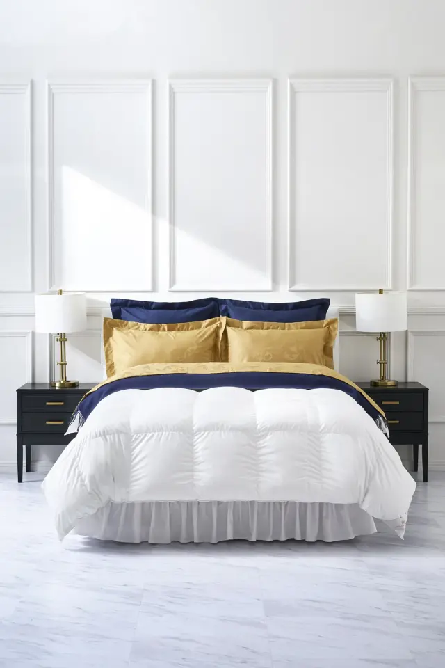 羽毛布団 本掛け(冬用) | 800フィルパワー | ポーランド産ホワイトマザーグースダウン | シングル