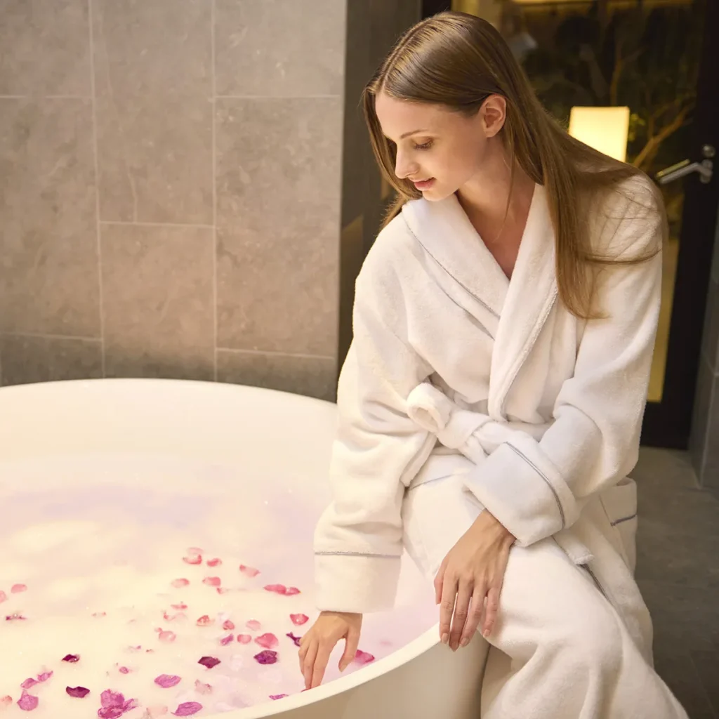 一日の終わりに、くつろぎのバスタイムを