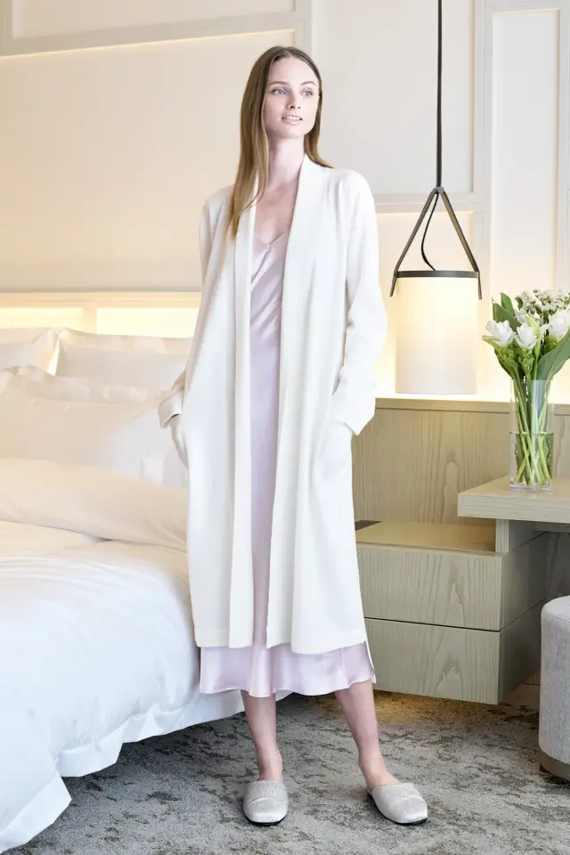 ウールカシミヤガウン 