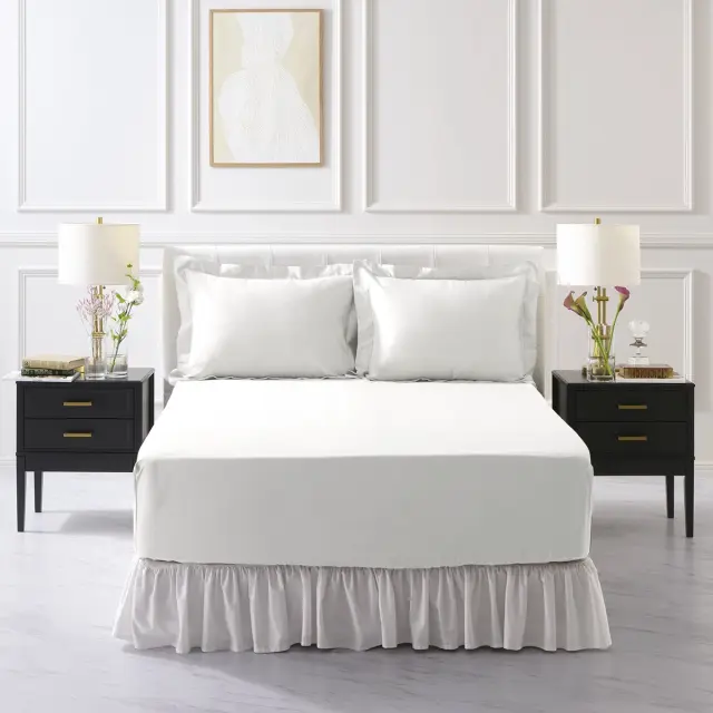 ボックスシーツ | シングル | 100×200cm | 高さ31cmまで対応 | 400TC コットンサテン 