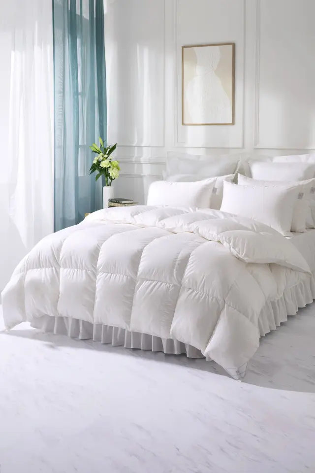 羽毛布団 合い掛け(春秋用) | 630フィルパワー | フランス産ダウン | シングル 150cmx210cm