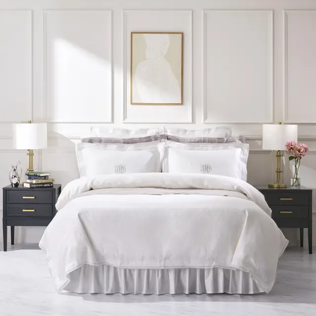 掛け布団カバー | ダブル | 190×210cm | ヨーロピアンリネン トリム 