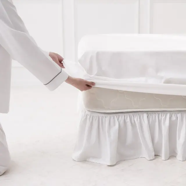 ボックスシーツ | シングル | 100×200cm | 高さ31cmまで対応 | 400TC コットンサテン 