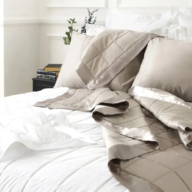 ブランケット | 400TC サテン織りブランケット | シングル | 149cmx214cm 