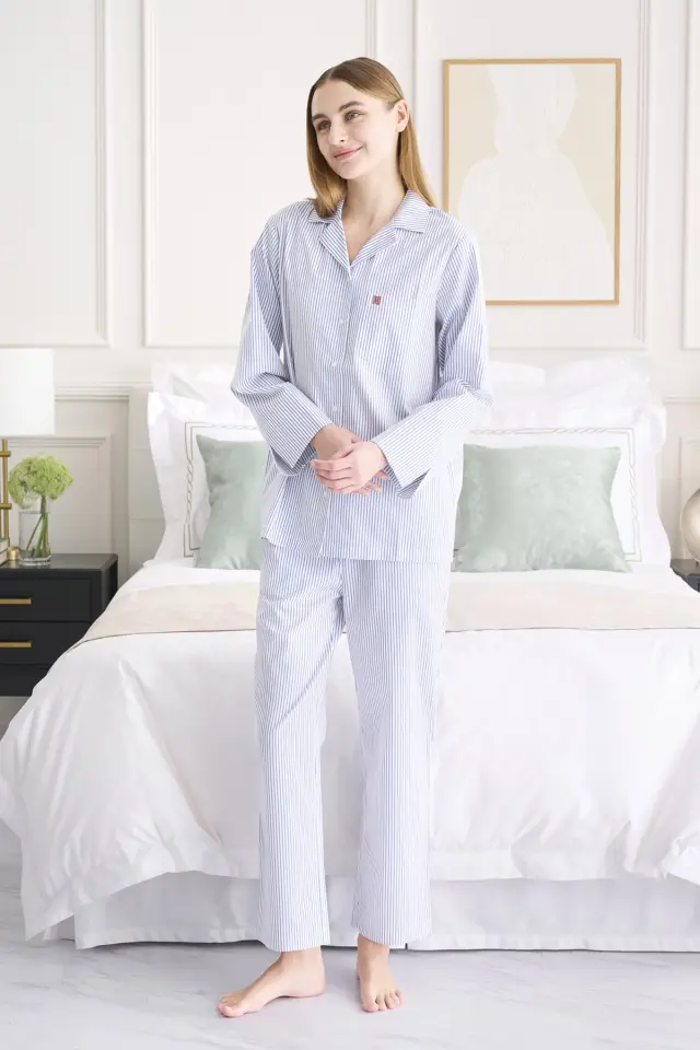 コットンツイルストライプパジャマ | レディース | FREE 
