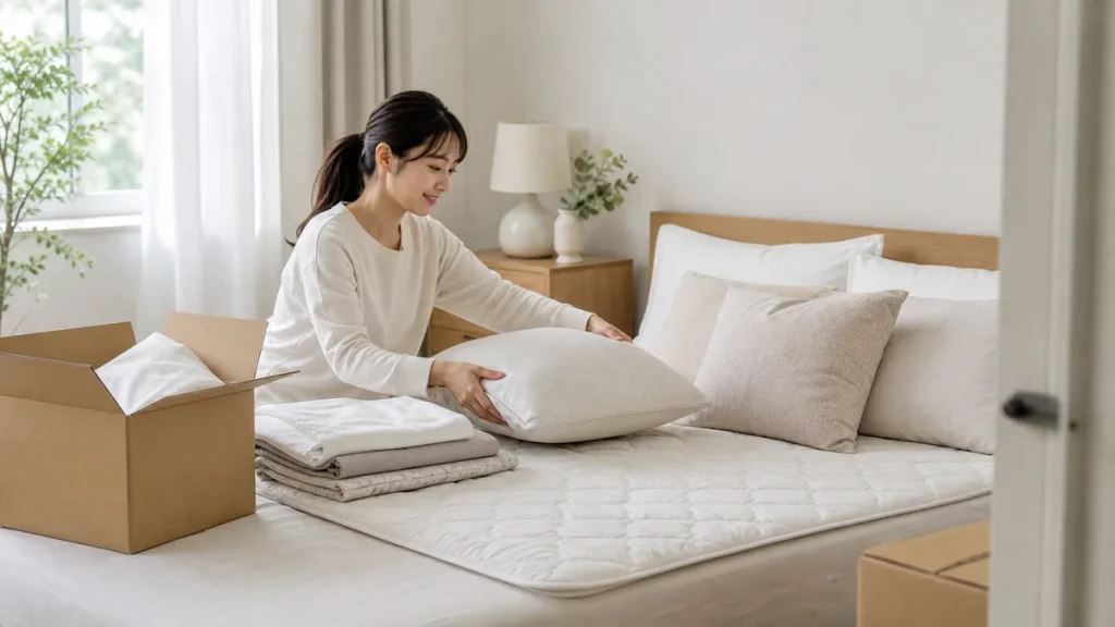 引っ越しの寝具