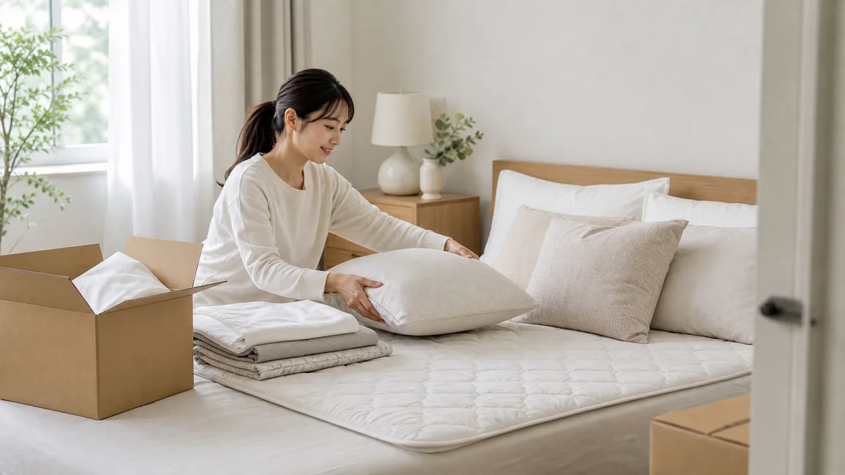 引っ越しの寝具