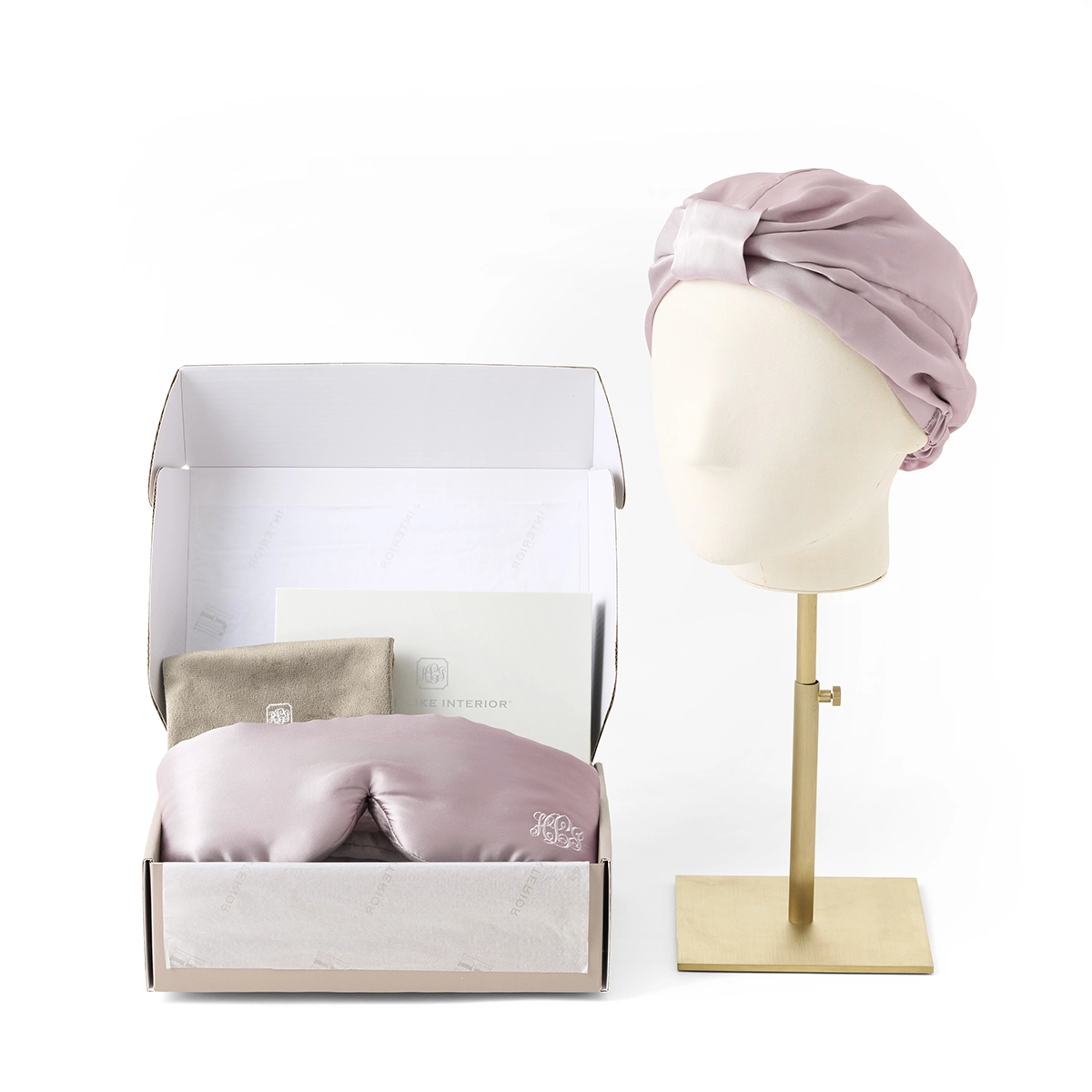 19匁 シルクナイトキャップ・アイマスクセット