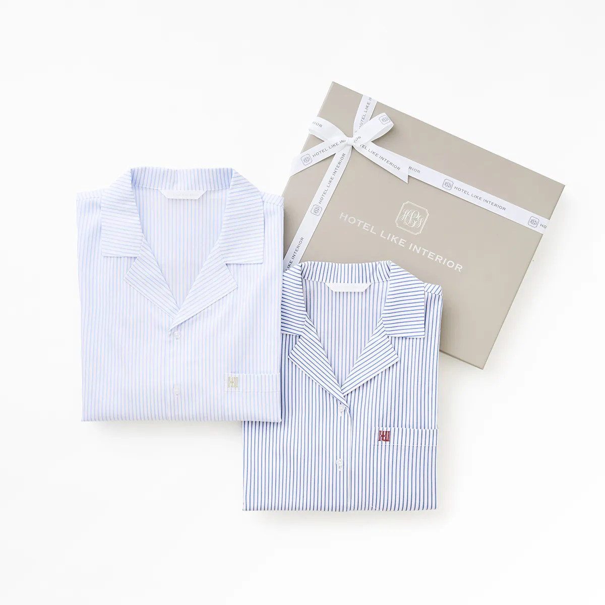 コットンツイルストライプパジャマ