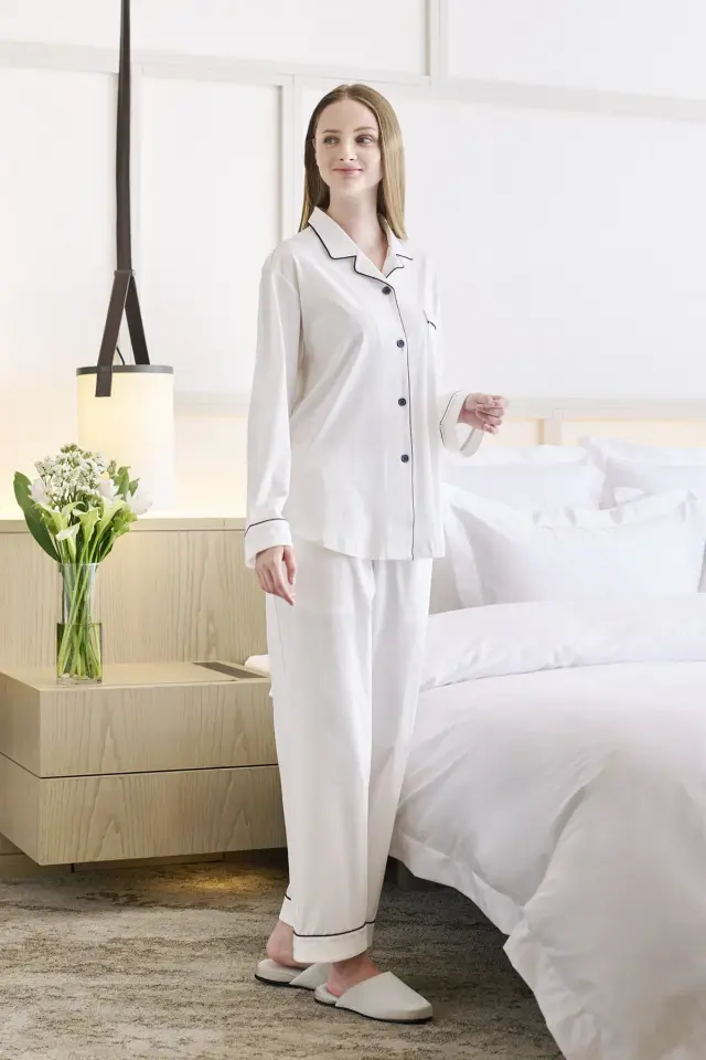 コットンジャージーパジャマ レディース