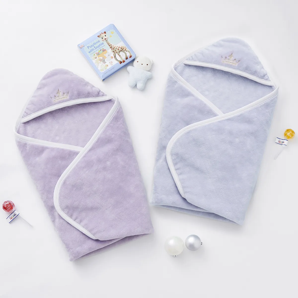 オーガニックコットンベビーブランケット