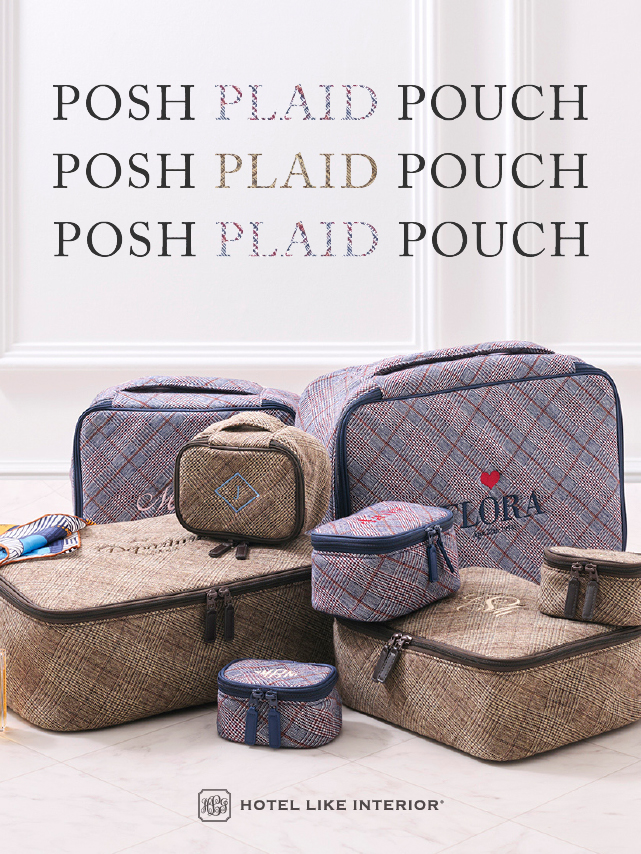 POSH PLAID POUCH